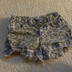 Medium leopard shorts.